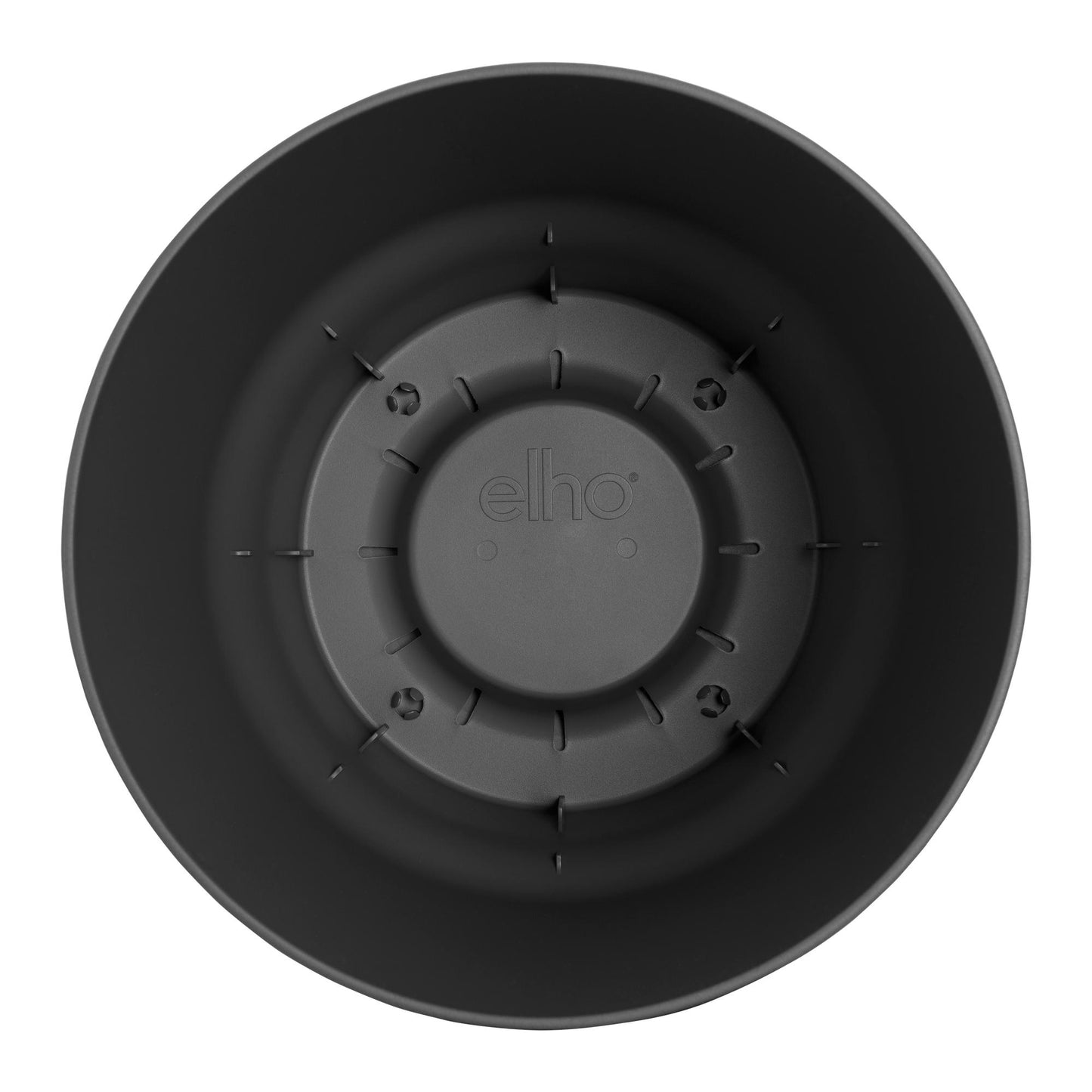 Elho Pot Greenville Round black - D14 x H13