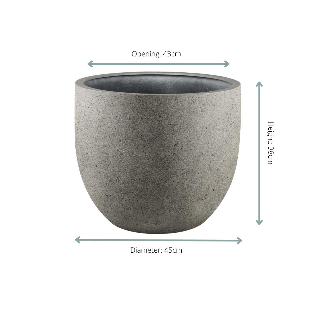 Grigio New Egg Natuurlijke Beton Pot - D45 x H38