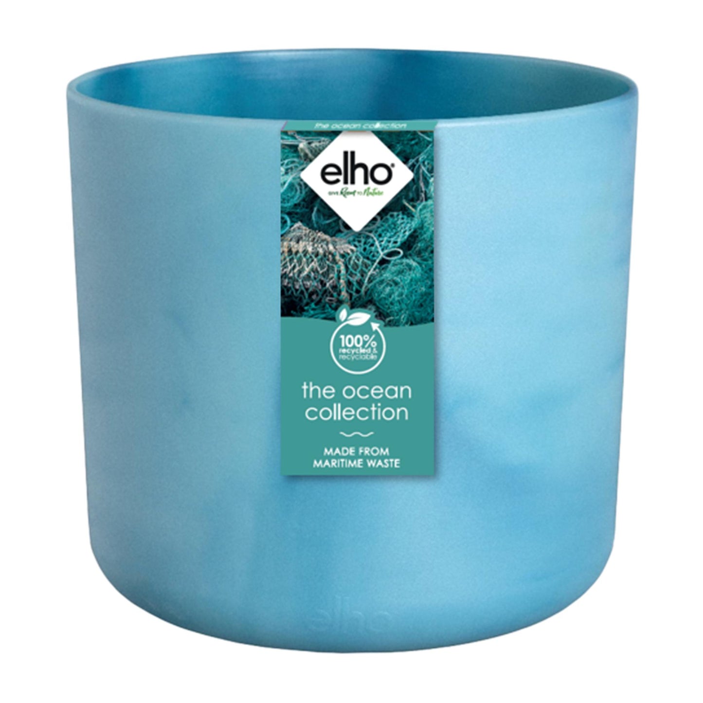 Elho Pot Ocean Rond Atlantic Blauw - D14 x H13