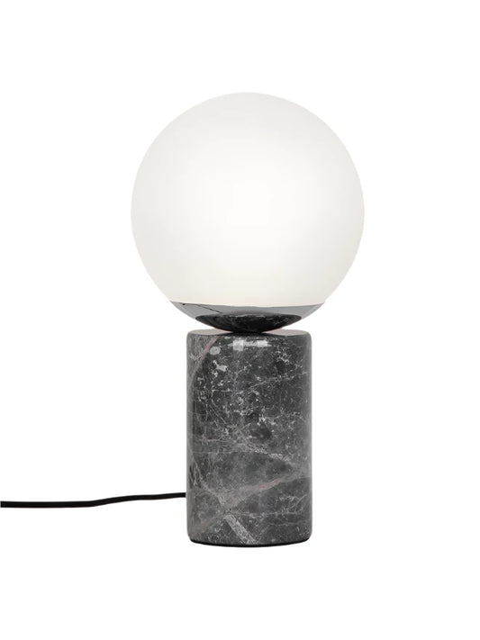Small Table Lamp Lilliana with Marble Base - Black