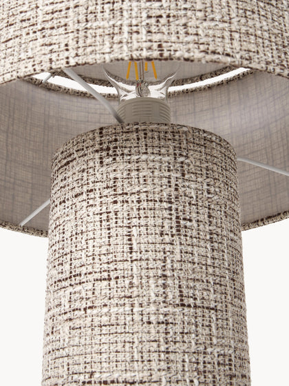 Table Lamp Rhona - Velvet Light Brown