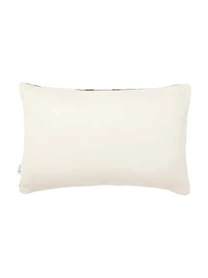 Les Ottomans' Velours Abstract Cushion Cover - Green
