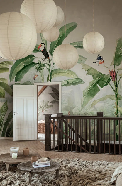 Tropical Palms Birds