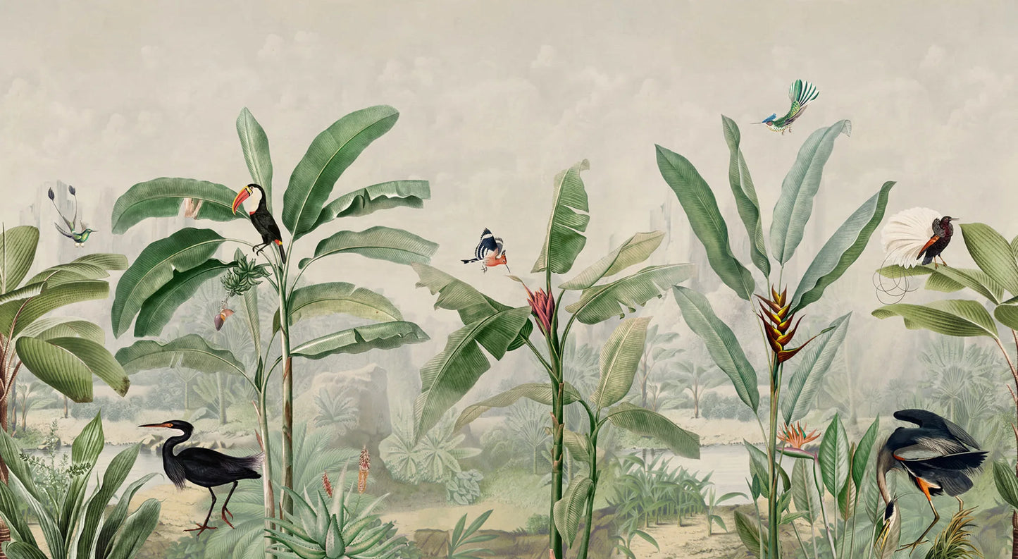 Tropical Palms Birds