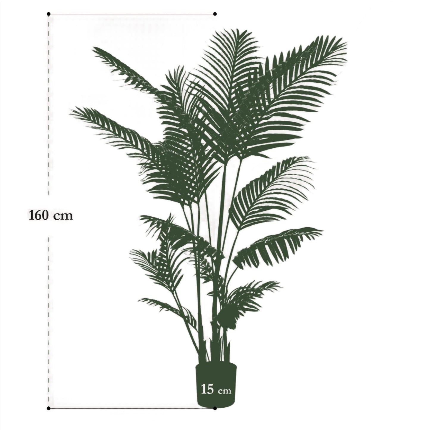 Kunstboom - Howea Forsteriana - 140 cm tot 160 cm