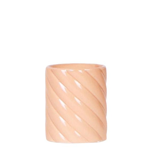 Tall Candy Pot - Peach - 6cm
