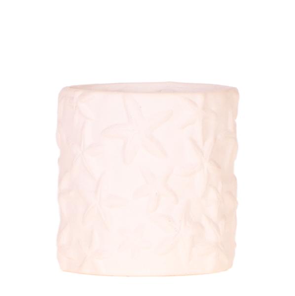 Star Fish Decorative Pot - Off White - 9cm