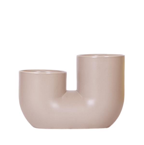 Tube Pot - Brown