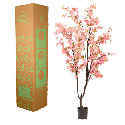 Kunstplant – Prunus Roze – 210 cm