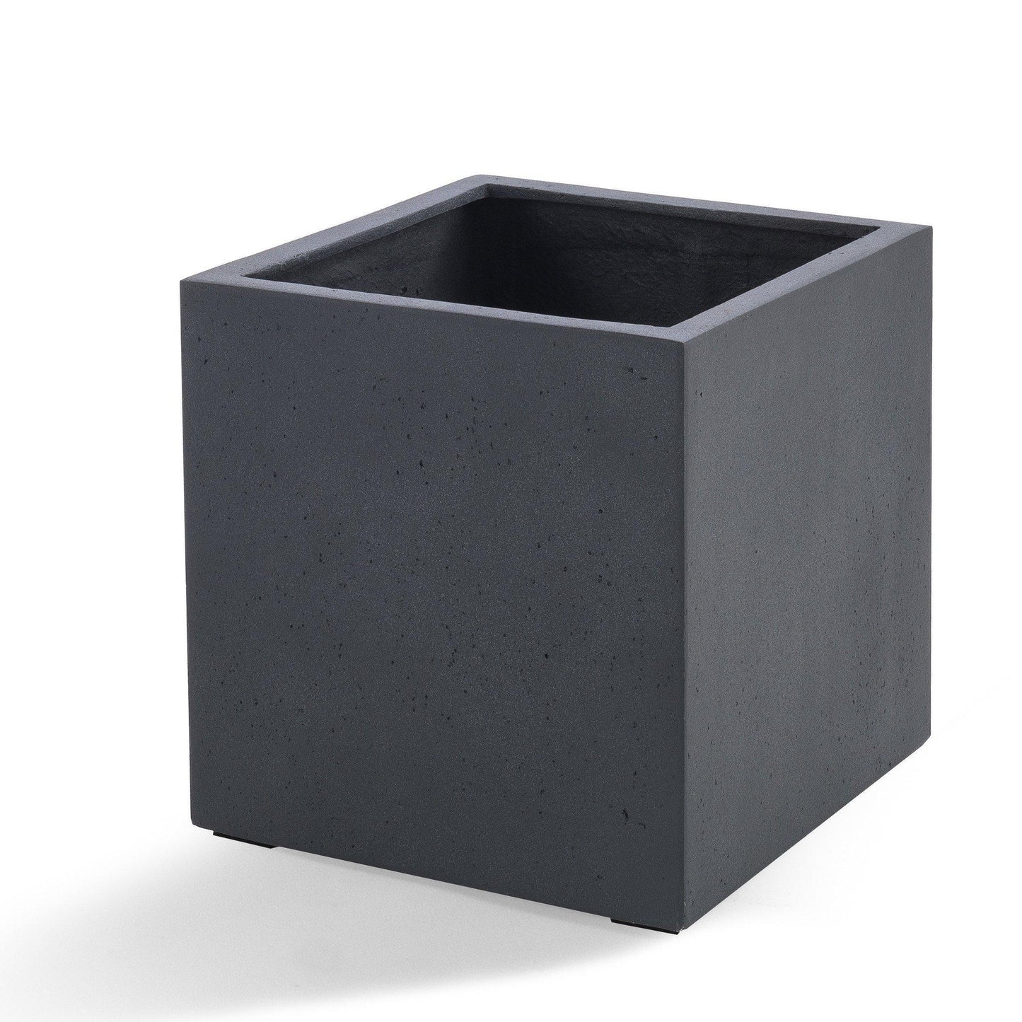 Grigio Cube Anthracite Grey Pot - D60 x H60