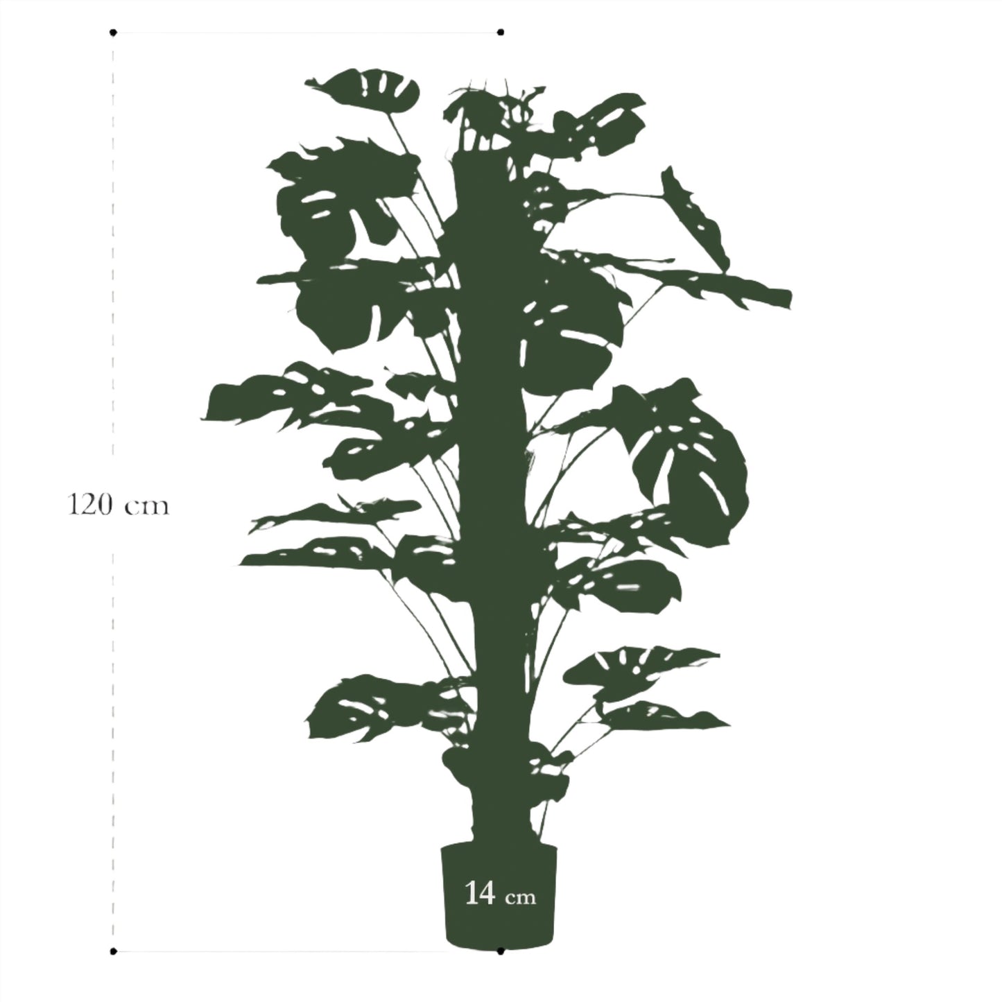 Artificial Plant - Monstera Deliciosa - 120 cm