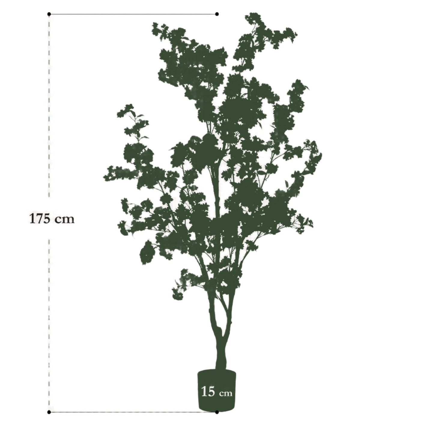 Kunstkersenbloesemboom - Wit - 175cm