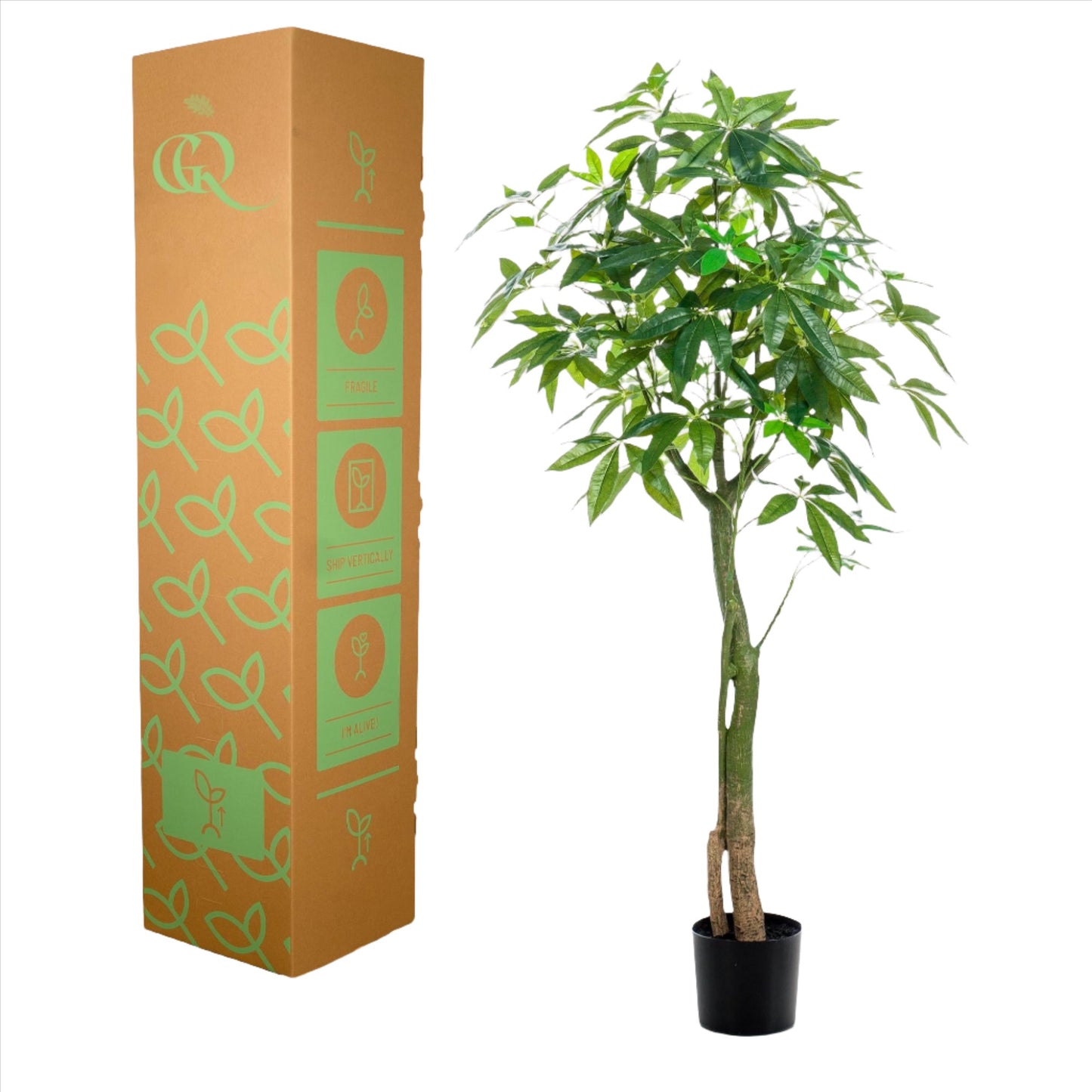 Kunstboom - Pachira Aquatica - Geldboom - 150 cm tot 180 cm
