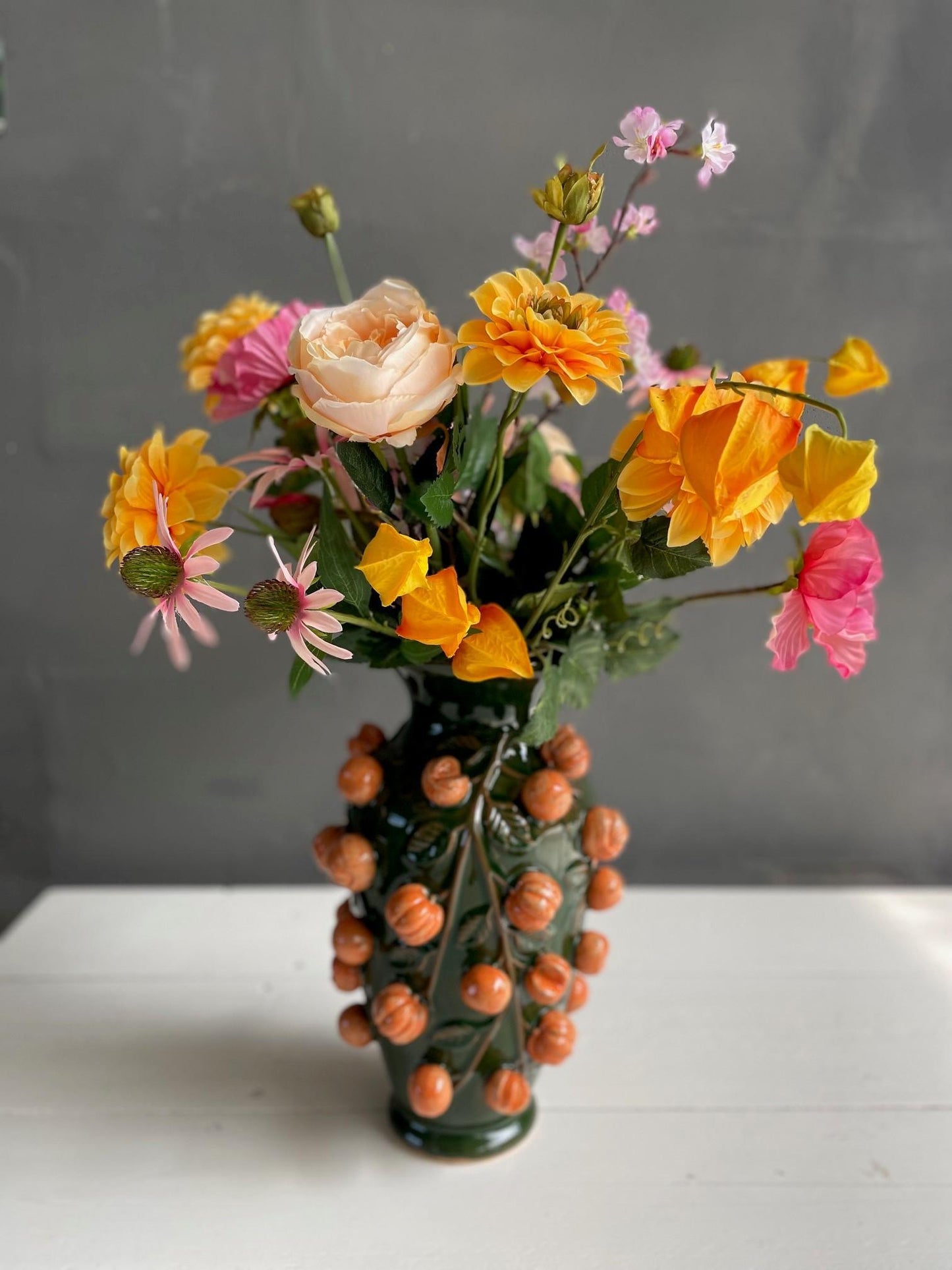Ramo Artificial - L - Naranja Verano - 80cm