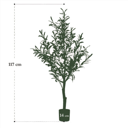 Kunstboom - Olea Europaea - Olijfboom - 115 cm tot 180 cm