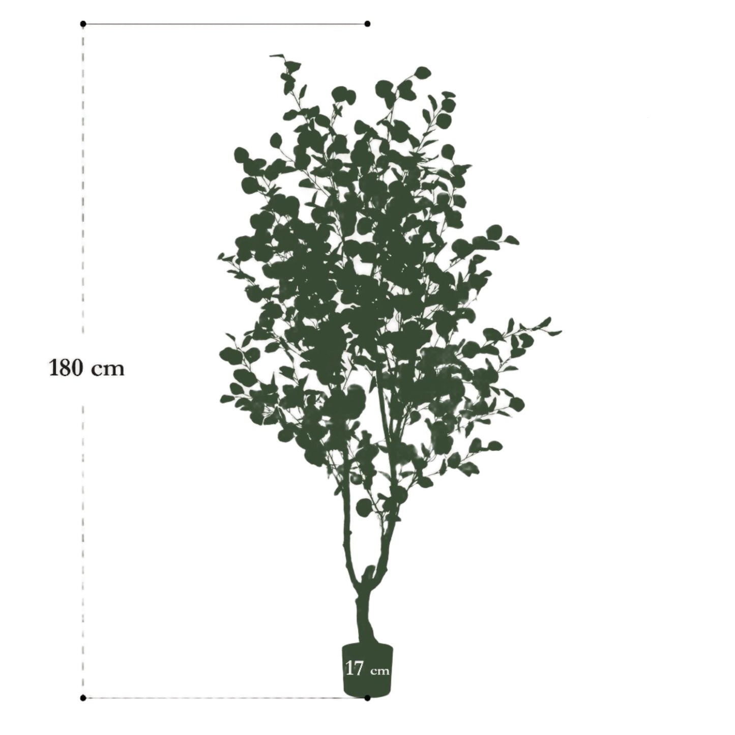 Kunstplanten Eucalyptus - Blauwe gomboom - 180 cm