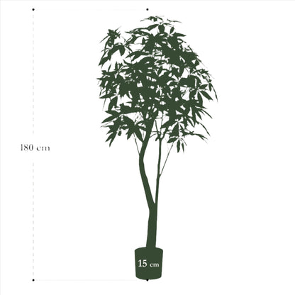 Kunstboom - Pachira Aquatica - Geldboom - 150 cm tot 180 cm