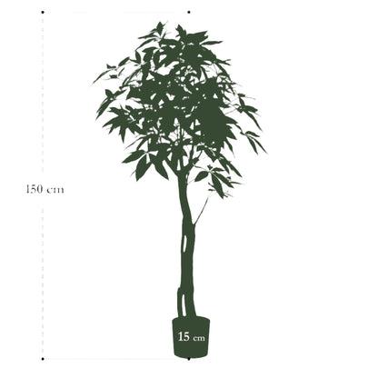 Kunstboom - Pachira Aquatica - Geldboom - 150 cm tot 180 cm