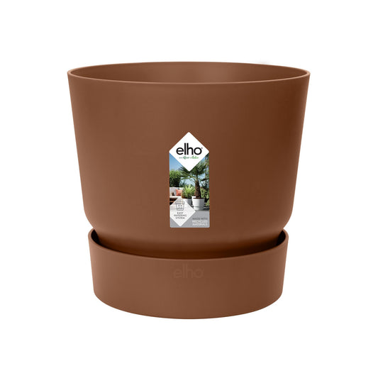 Elho Pot Greenville Round brown - D14 x H13
