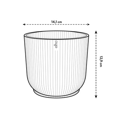 Elho Pot Vibes Fold Rond Geel - D14 x H13