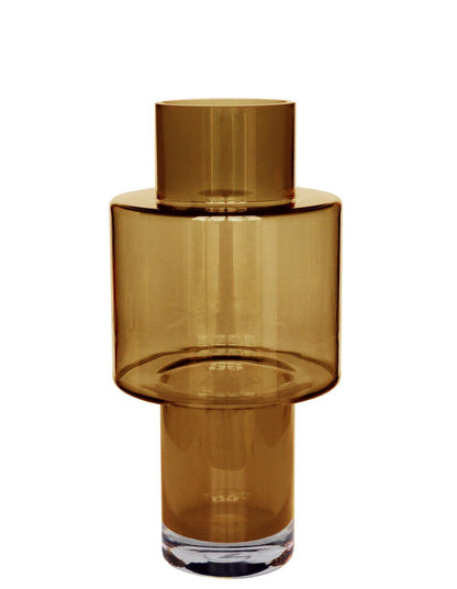 Glazen vaas Juba Cognac - M - H40 W20