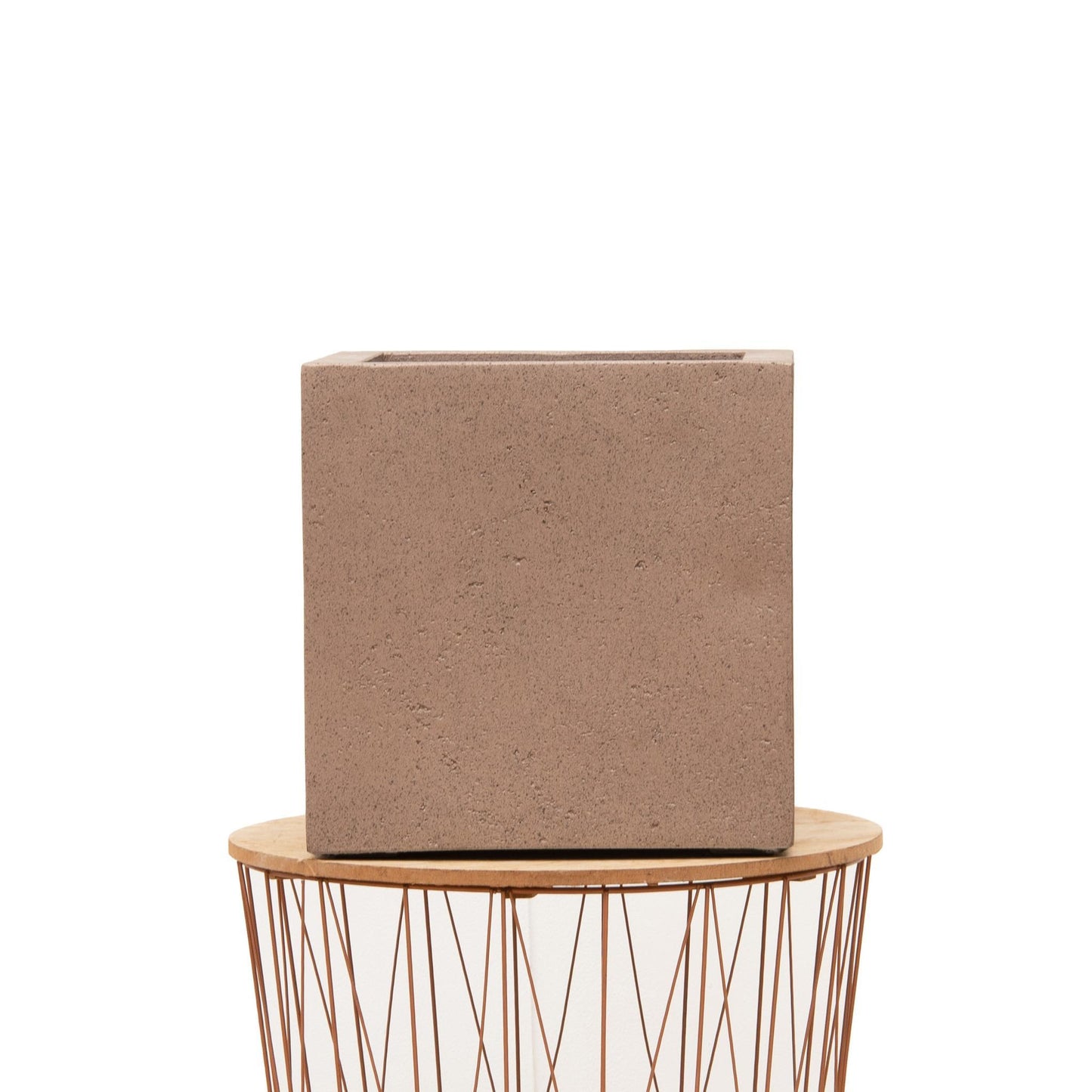 Grigio Cube Antraciet Brons Pot - D40 x H40