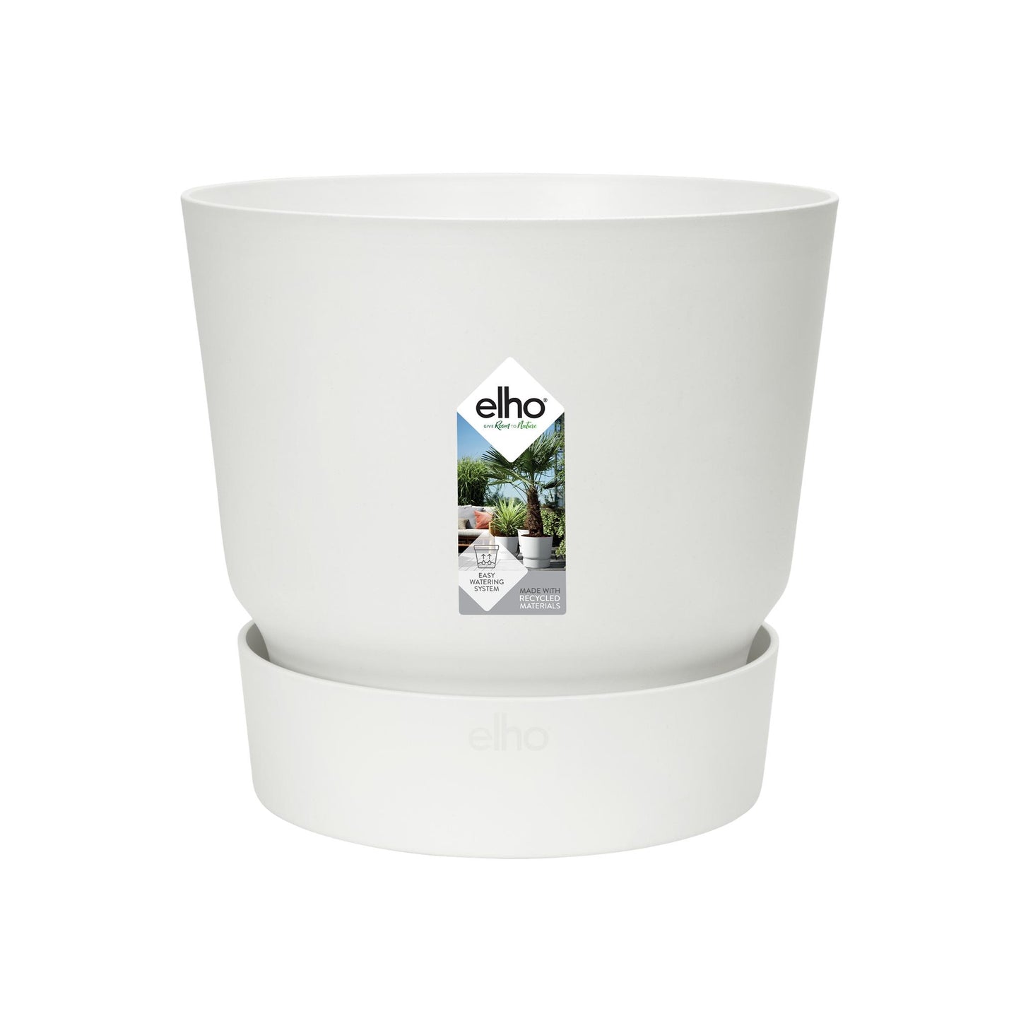 Elho Pot Greenville Round White- D39 x H37